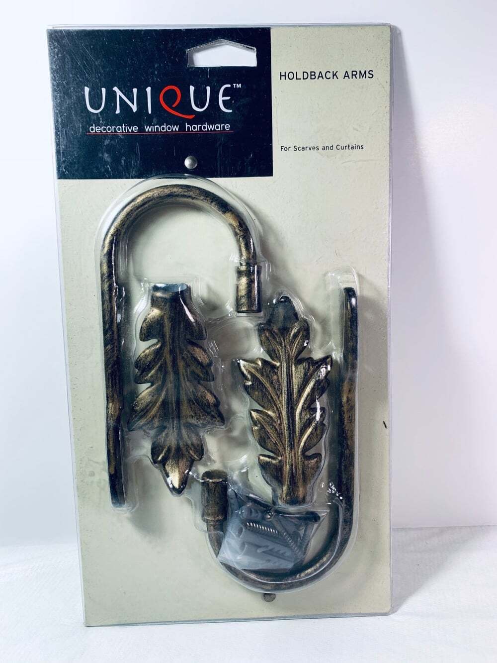 Bronze Leaf curtain tie holders NEW